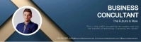 Minimalist Business Consultan LinkedIn Banner Isithombe Sesembozo se-LinkedIn template