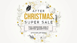 Minimalist Christmas Super Sale Facebook Banner Video