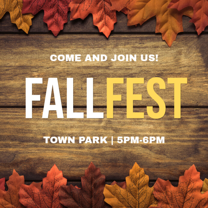 Fall Post Inspo Copy of Minimalist Fall fest Instagram Post Template | PosterMyWall