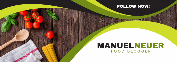 Minimalist Food blogger Tumblr Banner Template | PosterMyWall