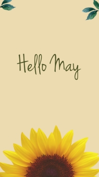 Pink Hello May Template | PosterMyWall