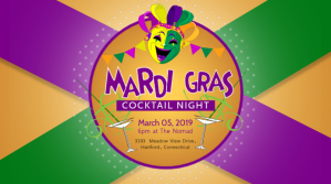 Minimalist Mardi Gras Display Banner template