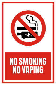 minimalist no smoking sign poster Affiche template