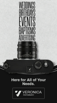 Black Photography Services Instagram Story Template