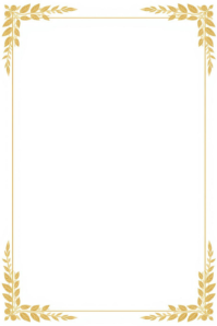 Minimalist poster with gold leaf foliage on white background. Plakkaat template