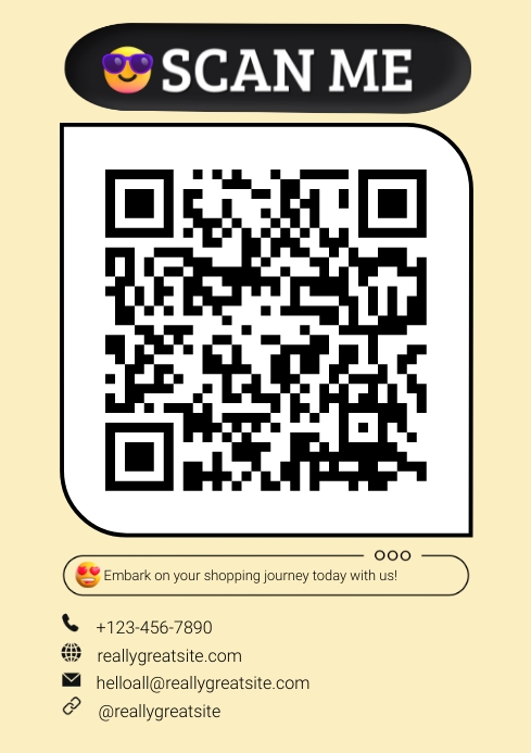 Minimalist Qr Code Scan Flyer Template PosterMyWall Minimalist Qr Code Scan Flyer Template PosterMyWall