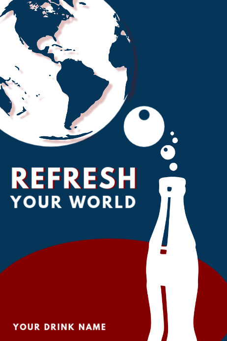 Copy of Minimalist Refreshment Advert Poster Template | PosterMyWall