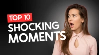 Minimalist Shocking Moments YouTube Thumbnail Digital Display (16:9) template