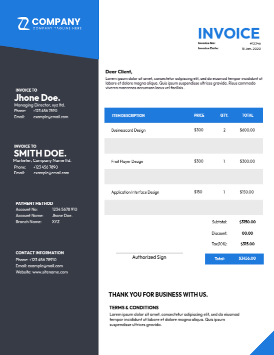 Minimalist Simple Blue Design Template | PosterMyWall