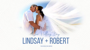Minimalist Wedding Video Cover Logo Digitale display (16:9) template