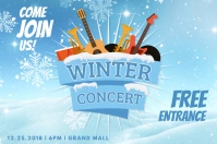 Minimalist Winter Concert Poster