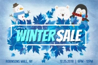 Minimalist Winter Retail Poster