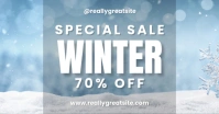Minimalist Winter Super Sale Facebook Ad template
