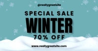Minimalist Winter Super Sale Facebook Ad template