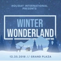 Minimalist Winter Wonderland Invitation Animation