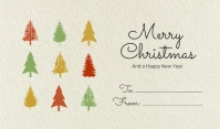 Minimalistic christmas gift tag printable Etiqueta template
