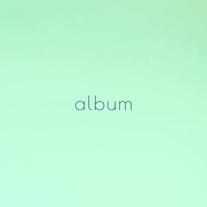 Minimalistic gradient animation album video Обложка альбома template