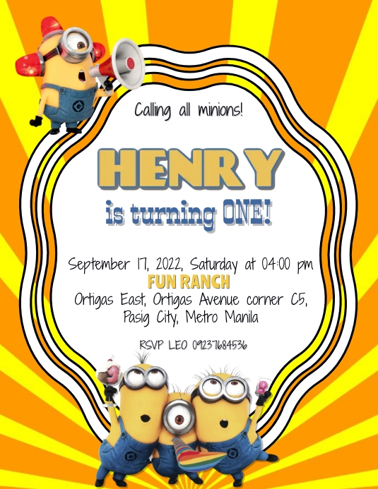 Modele Minions Birthday Invite Postermywall Modele Minions Birthday Invite Postermywall