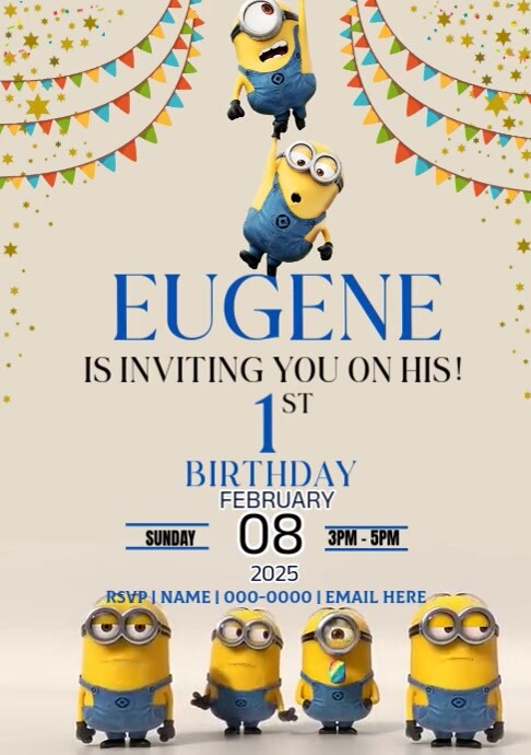 MINIONS A4 template