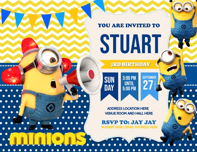 Minions Template | PosterMyWall minions-template-postermywall