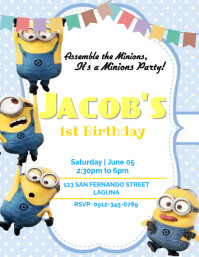 Minions Invitations Template PosterMyWall
