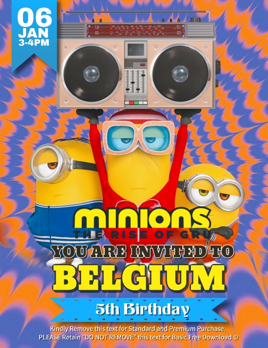 Minions The Rise of Gru Template | PosterMyWall