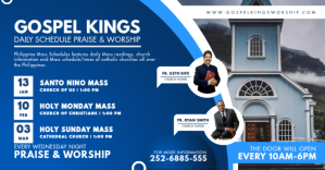 Ministry Daily Schedule Facebook Shared Post template