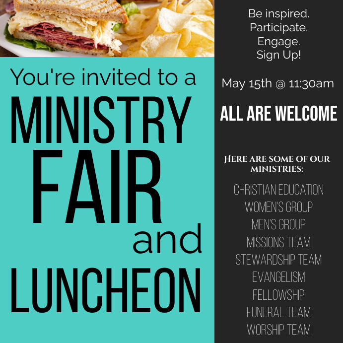 Ministry Fair Instagram Post template