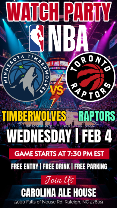 Plantilla de Minnesota Timberwolves Vs Toronto Raptors NBA 2026 Watch ...