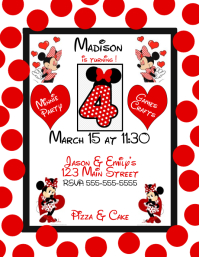 190 Minnie Mouse Customizable Design Templates Postermywall