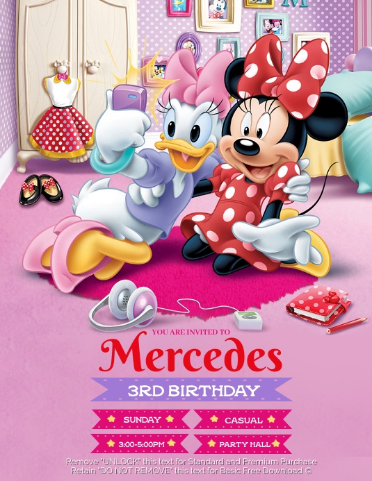 Minnie mouse and Daisy template