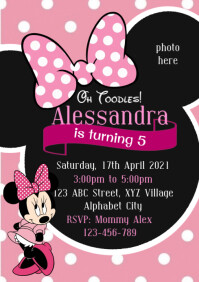 19 070 Minnie Mouse Birthday Customizable Design Templates Postermywall 19 070 Minnie Mouse Birthday Customizable Design Templates Postermywall