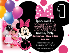 Modele Mickey Mouse Anniversaire Invitation Postermywall Modele Mickey Mouse Anniversaire Invitation Postermywall