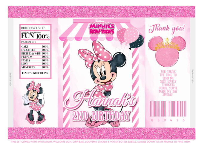 Minnie mouse Template | PosterMyWall