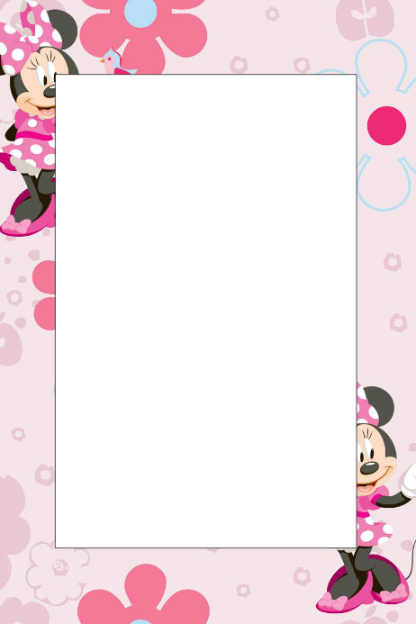 Minnie Mouse Border Template Disney Characters Wallpaper Borders