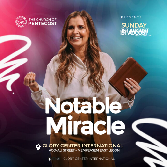 Miracle Service Party Design Template Isikwele (1:1)