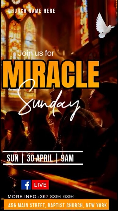 miracle Sunday Instagram 快拍 template