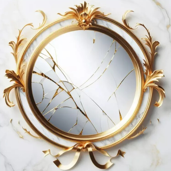 Pattern Mirror Frame Background Mirror picture frame background Template | PosterMyWall