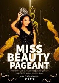 Pageant Number Template | PosterMyWall