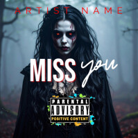 miss you album cover album cover art template