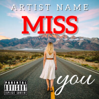 miss you album cover art template