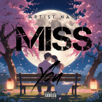 miss you album cover template