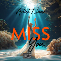 Miss You Mixtape Album Cover  Album Cover 专辑封面 template
