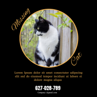 Missing cat report Logotyp template