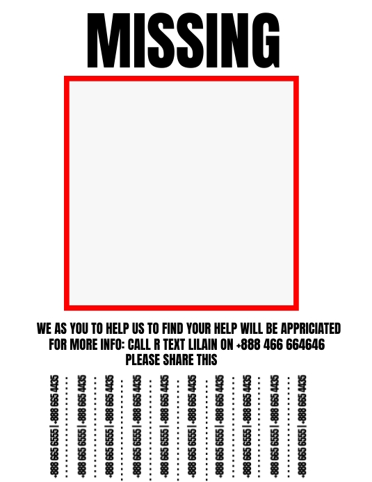 Lost Poster Template