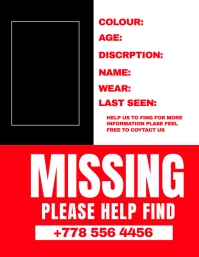 Missing Something Format Example missing Template | PosterMyWall