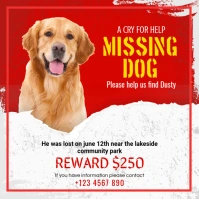 Missing Dog Ad Template Instagram Post