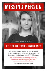 Make Missing Person Posters In Minutes Postermywall