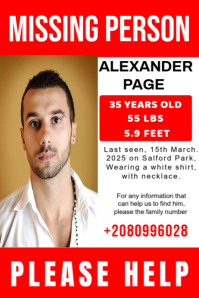 Missing person poster design template | PosterMyWall