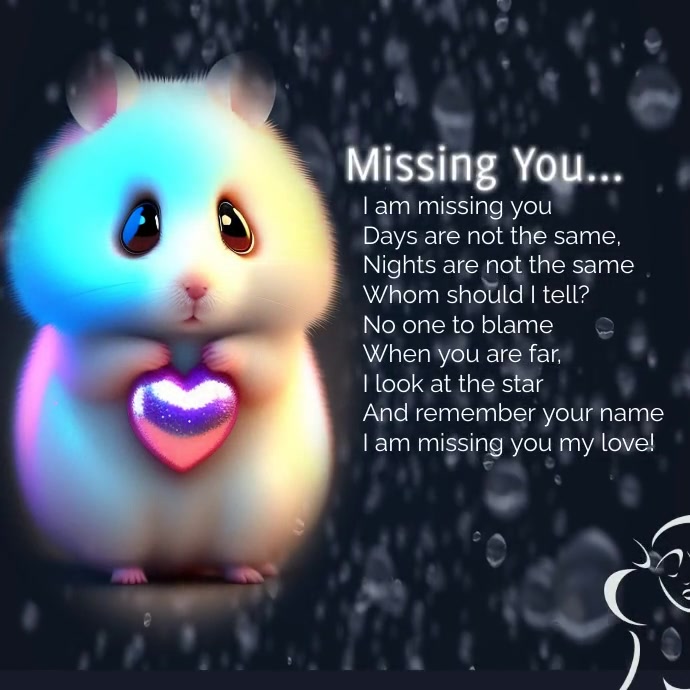 Missing You, Missing Someone,Sad Instagram 帖子 template